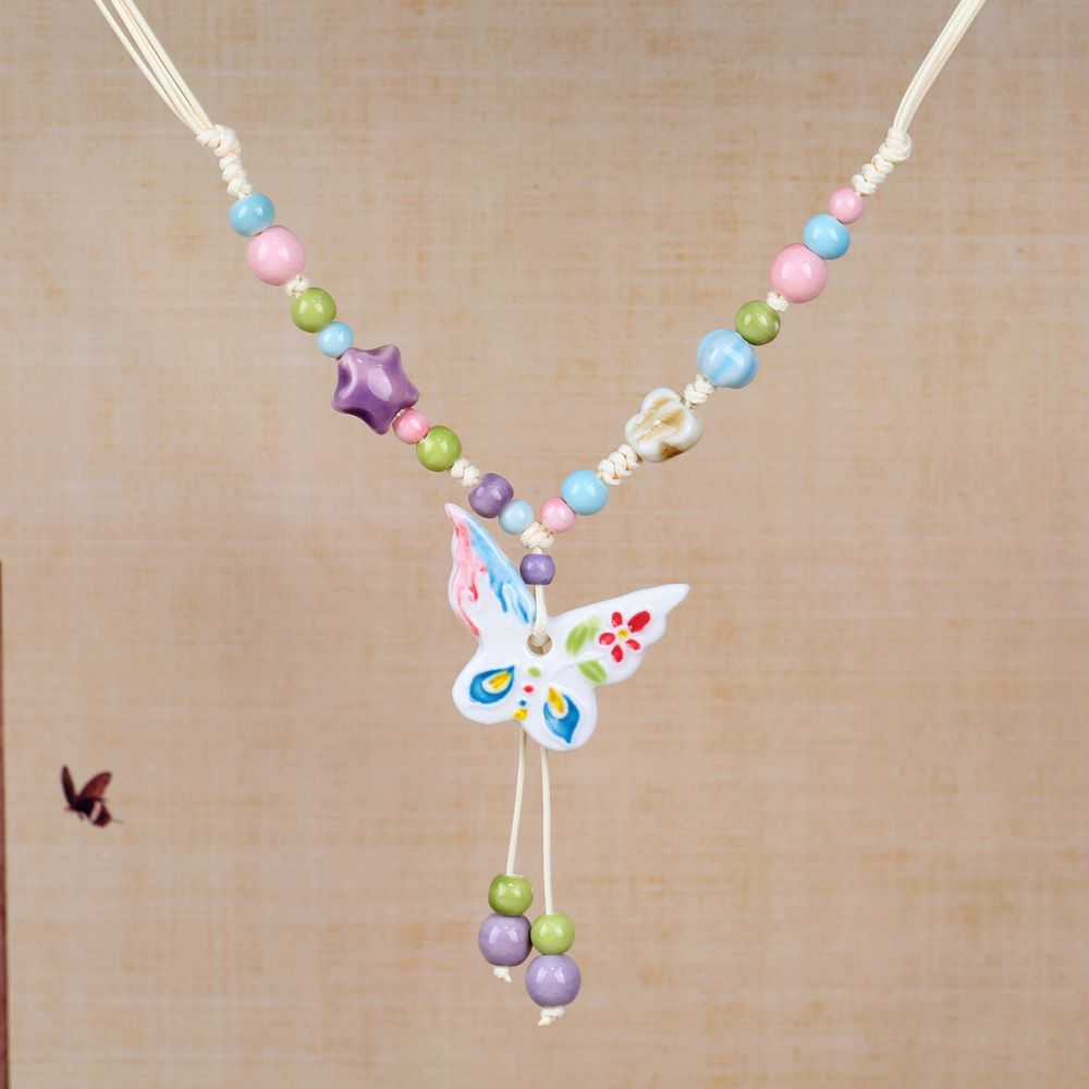 Chinese Ethnic Style Butterfly Niche Ancient Necklaces