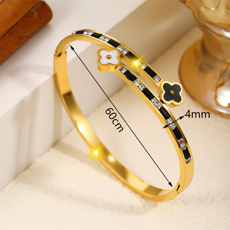 Titanium Steel Stainless Real Gold Furnace Bracelets
