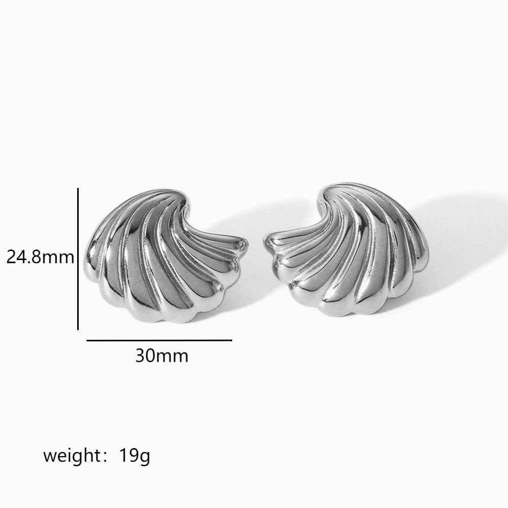 Women's Thread Love Titanium Steel Ear Gold Earrings