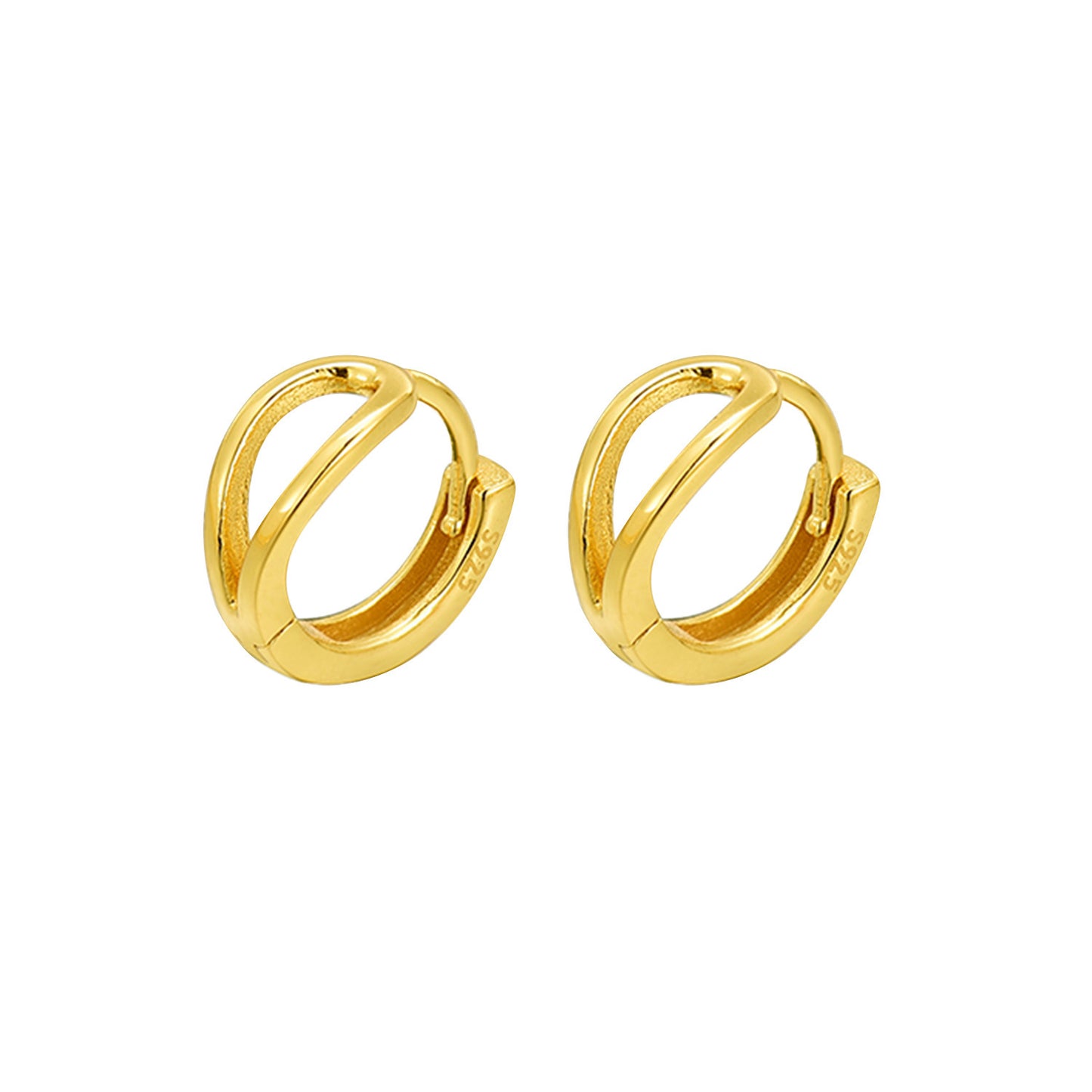 Sterling Sier Gold-plated High-grade Ear Clip Earrings