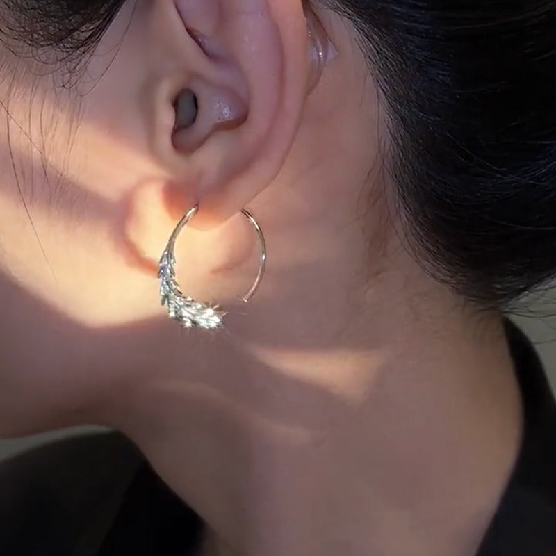 Design High Sense Wheat Round Trendy Stylish Simple Ear Hook