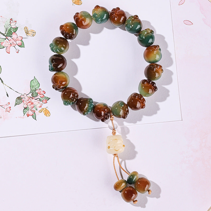 Pear Vortex Carving Cat's Paw Bodhi Pliable Bracelets