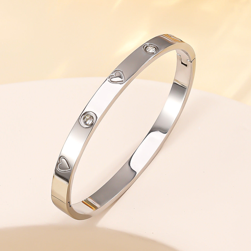 Titanium Steel Stainless Real Gold Furnace Bracelets