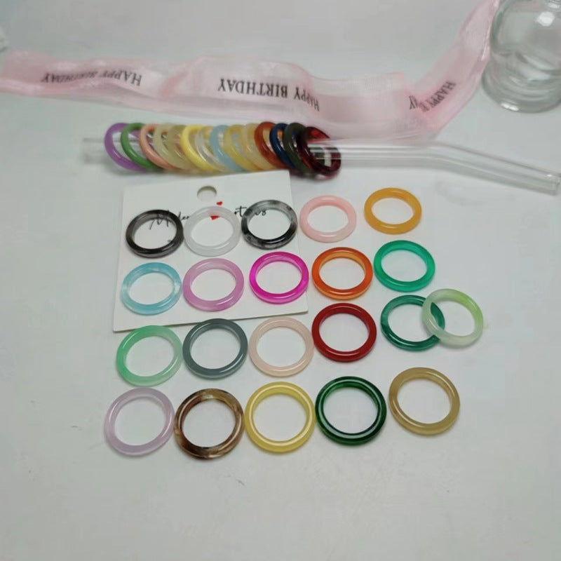 Female Single Material Sticky Accessory International Trade City Ring