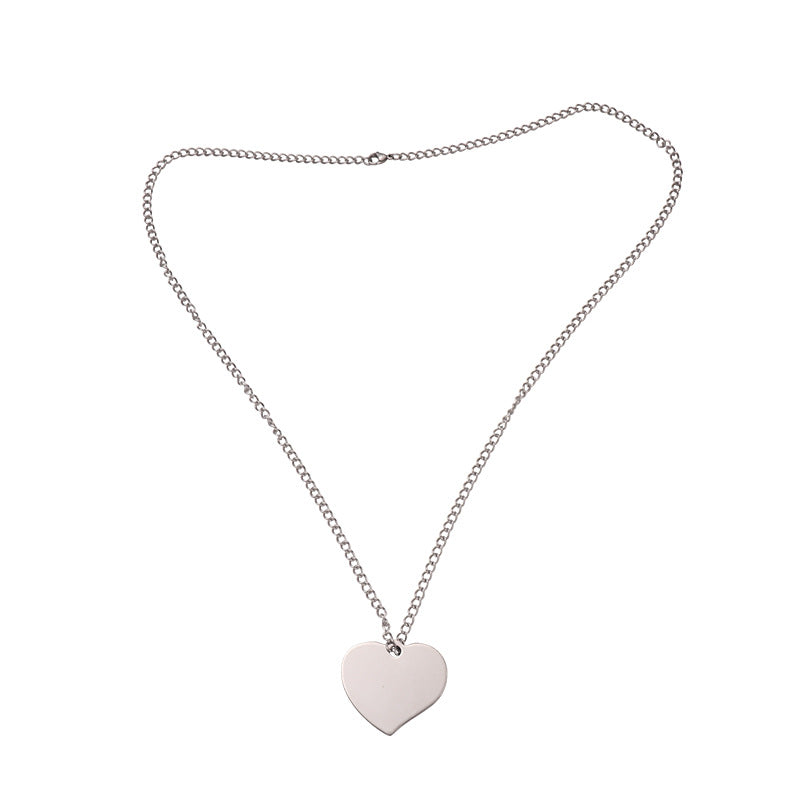 Stainless Steel Dog Tag Back Mirror Personalized Necklace