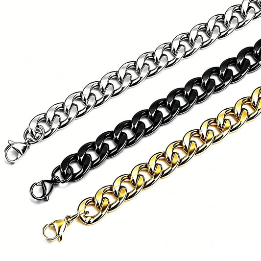 Men's Trendy Hip Hop Simple Personalized Clavicle Chain Titanium Necklaces