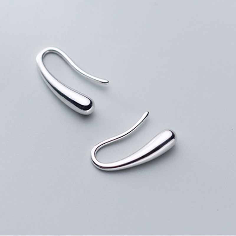 Water Drop Personalized Simple Female Temperament Personality Heart Design Ear Hook