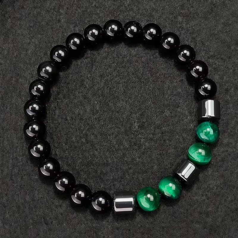 Beautiful Xi Obsidian Tricolor Tigereye Magnet Bracelets