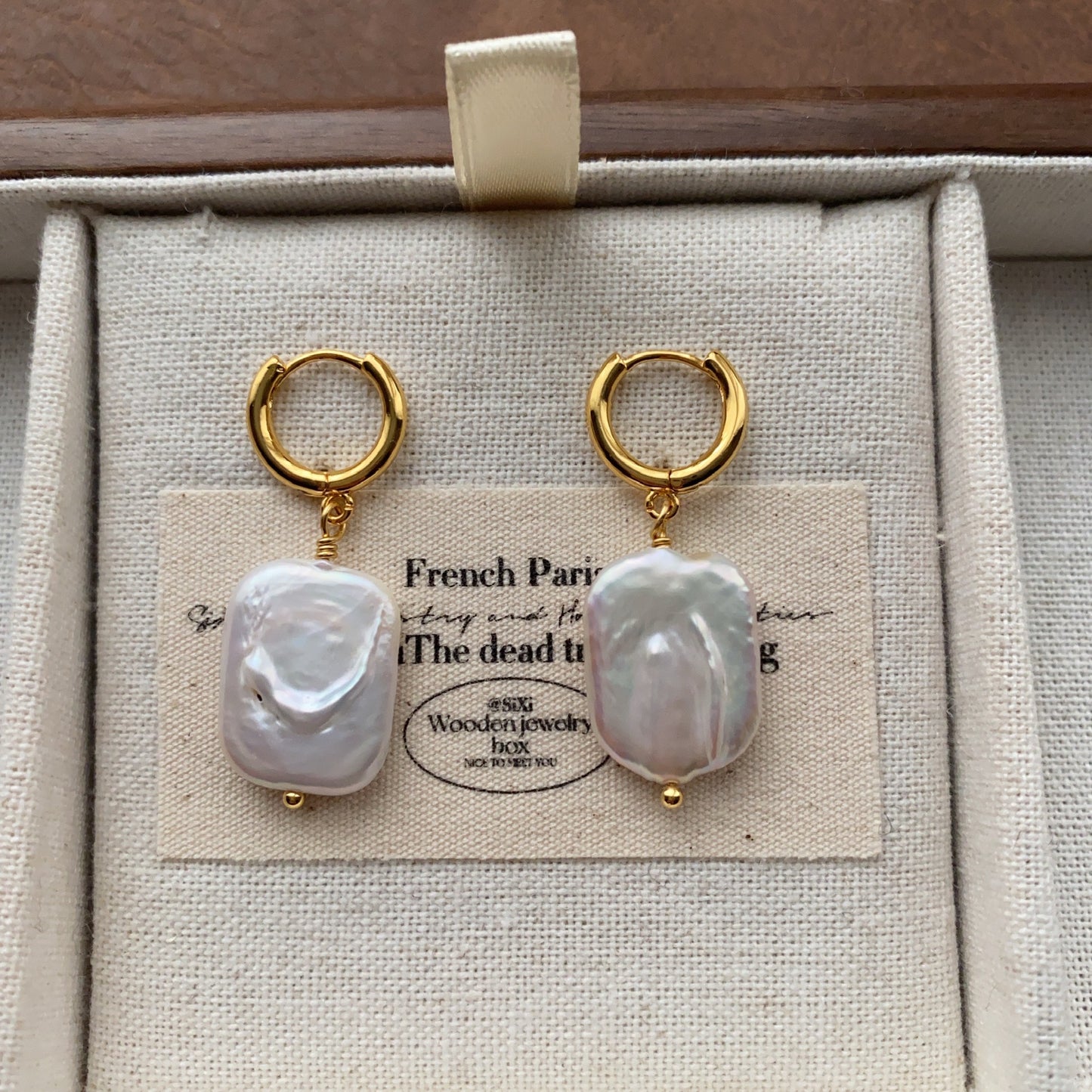 Baroque Pearl Ear Clip High Sense Design Affordable Luxury Earrings