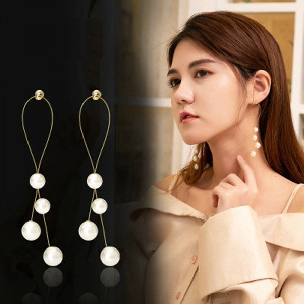 Wild Long Korean Style Fashion Ear Stud Earrings