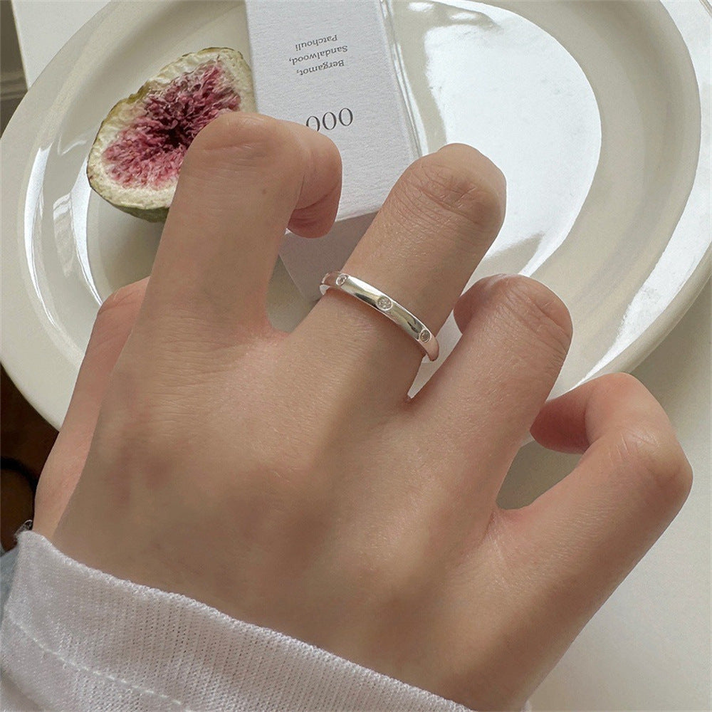 Women's Light Luxury High-grade Temperamental Minority Design Opening Ring