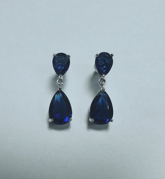 Women's Long Drop Zircon Ear Simple Light Luxury Wind Earrings