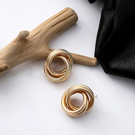 Design Sense Irregular Minority Advanced Winding Geometry Rings