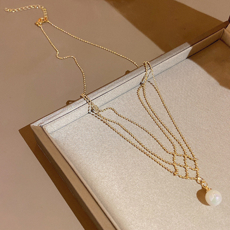 Women's Stitching Heart Clavicle Chain Light Luxury Necklaces