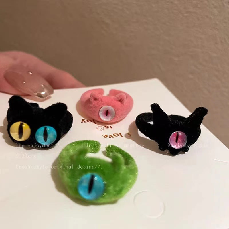 Monster Female Open Mouth Funny Cute Ring