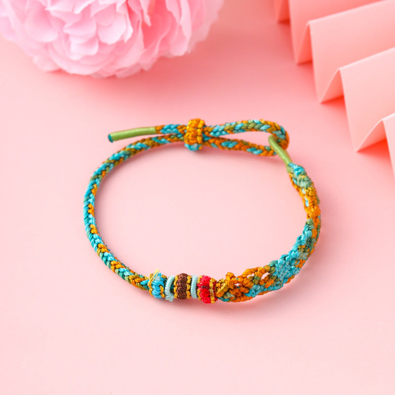 Strap Tassel Hand-woven Colorful Braided Rope Bracelets