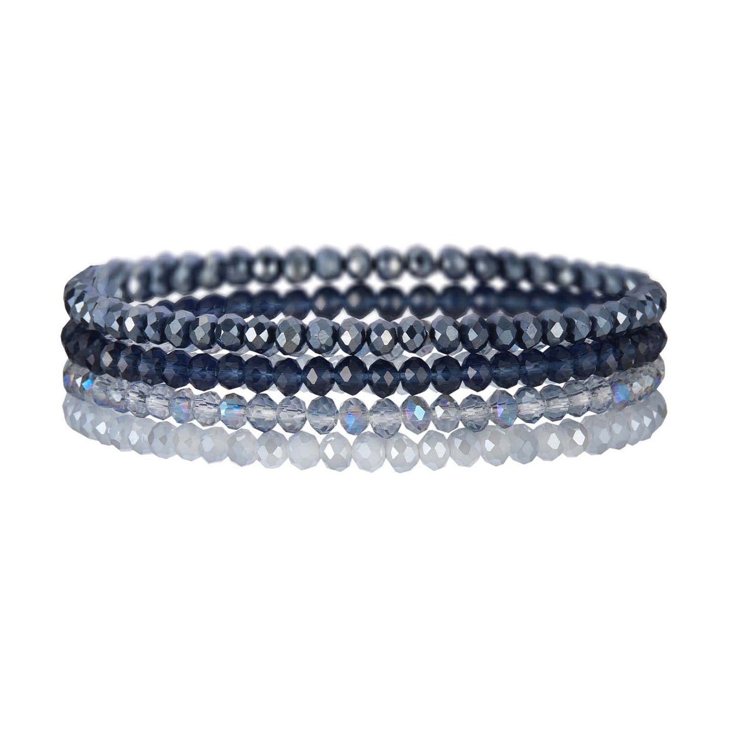 Women's String Beads Twin Elastic Niche Contrast Bracelets