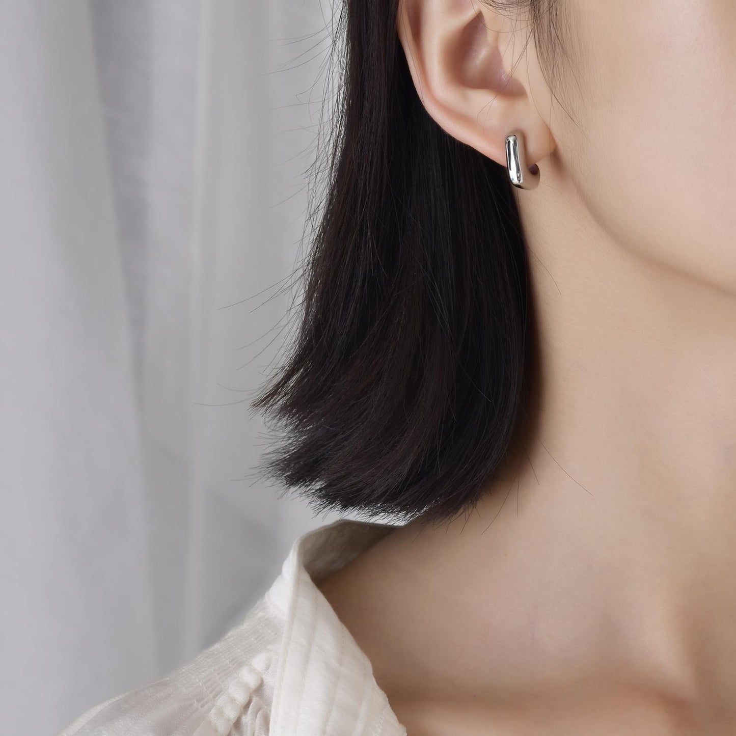 Women's Stainless Steel Light Geometric Gold Color Earrings