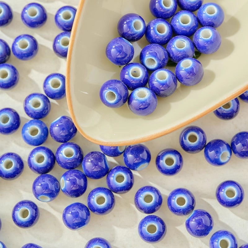 Graceful Casual Ceramic Round Beads Braiding Jewelry Accessories