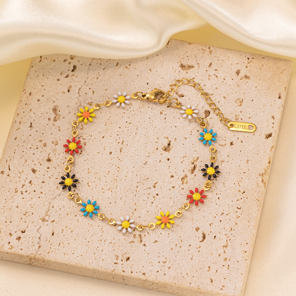 Women's Steel High-grade Gold Does Not Fade Anklets