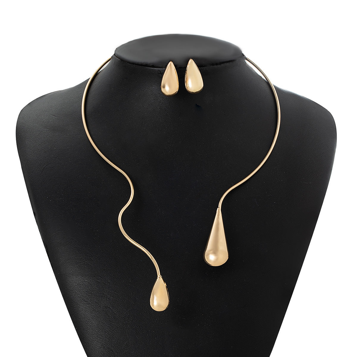 Exaggerated Personalized Minority Water Drop-shaped Irregular Rings