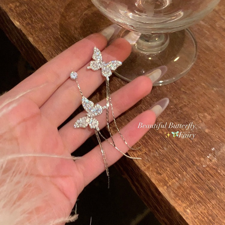 Needle High-grade Female Affordable Luxury Style Tassel Niche Temperamental Earrings