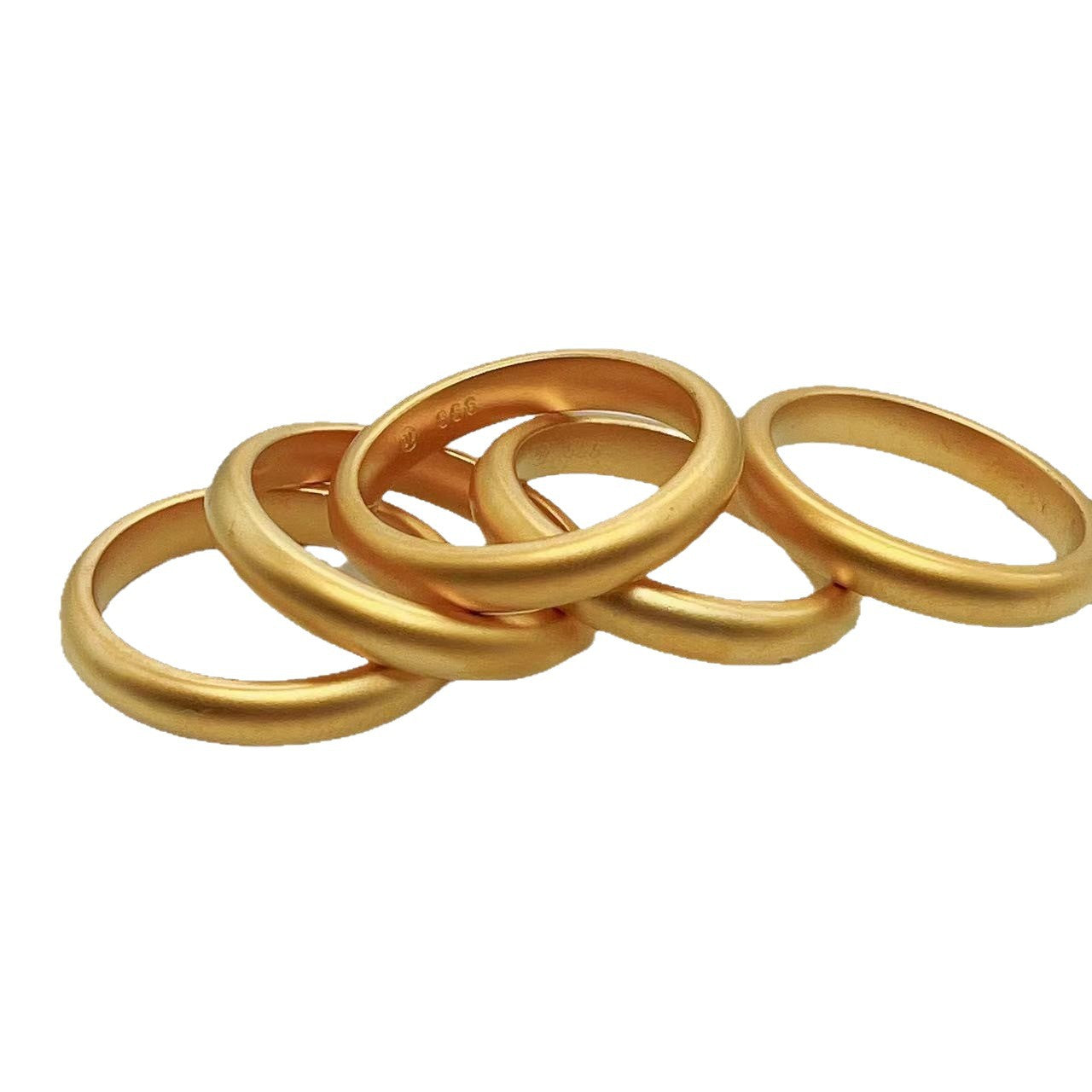 Gold Ancient Heritage Female Light Luxury High Sense Rings