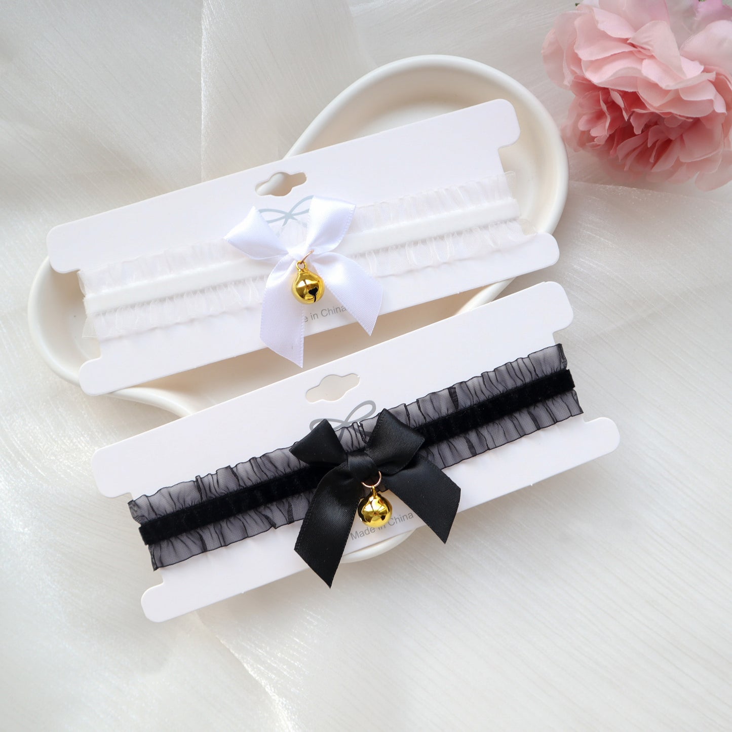 Pure Desire Style Lace Black White Necklaces