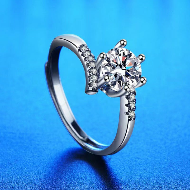 Streaming On Moissanite Female Affordable Luxury Fashion Rings