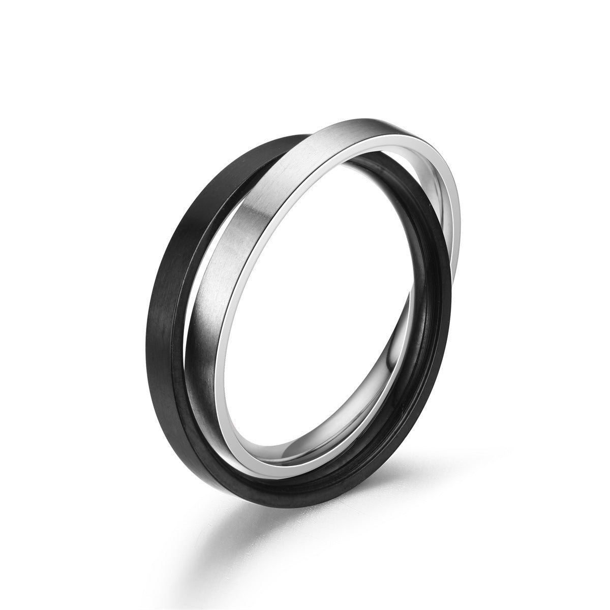 Men's Titanium Steel Roman Numerals Rotatable Chain Ring