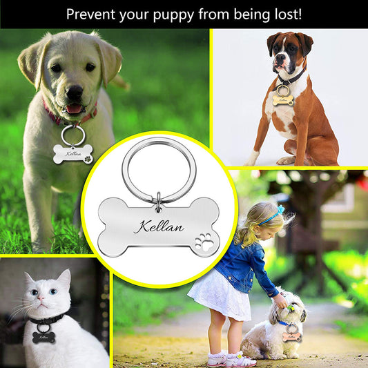 Personalized Pet Identity Tag Dog Engraved Collar