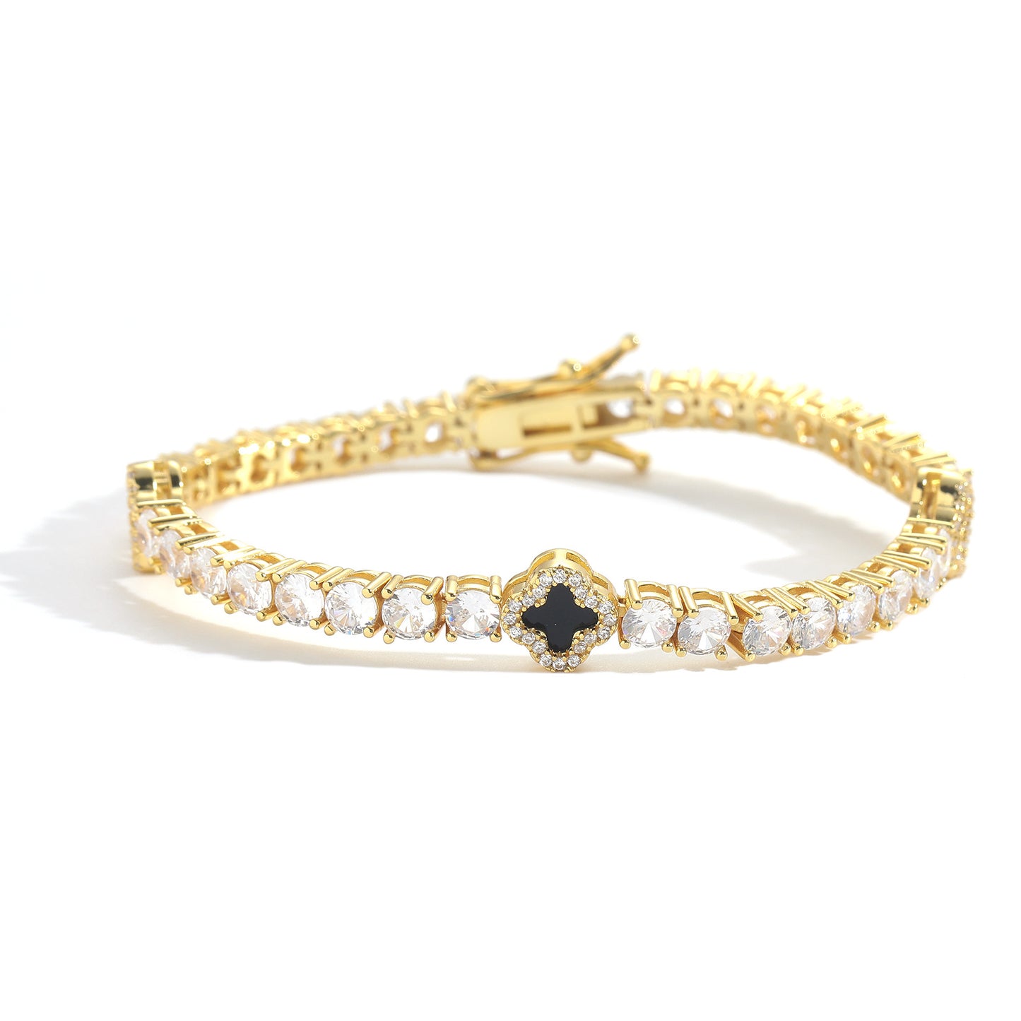 Four-leaf Clover Diamond Tennis Chain Exquisite Bracelets