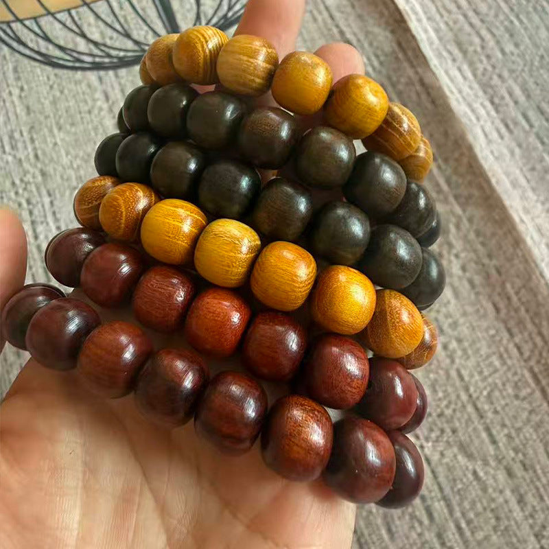 Women's & Men's Wooden Ethnic Style Craftwork Hand Pieces Beads String Bracelet