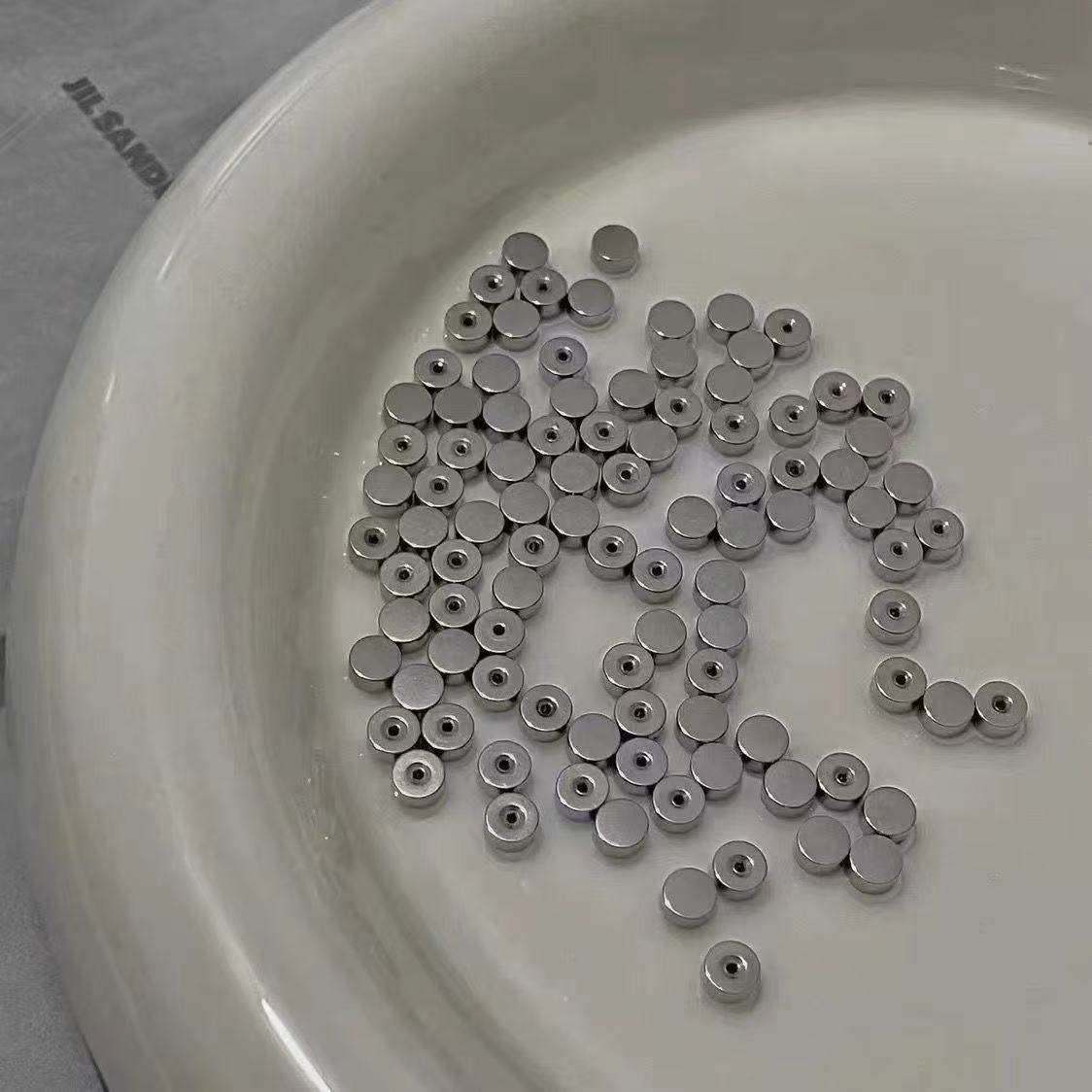 Rose Cut Zircon Medical Titanium Alloy Ear Bone Stud Earrings
