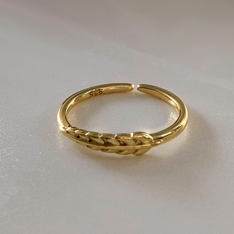 Women's Opening Fresh Temperament Branch Buds Index Ring