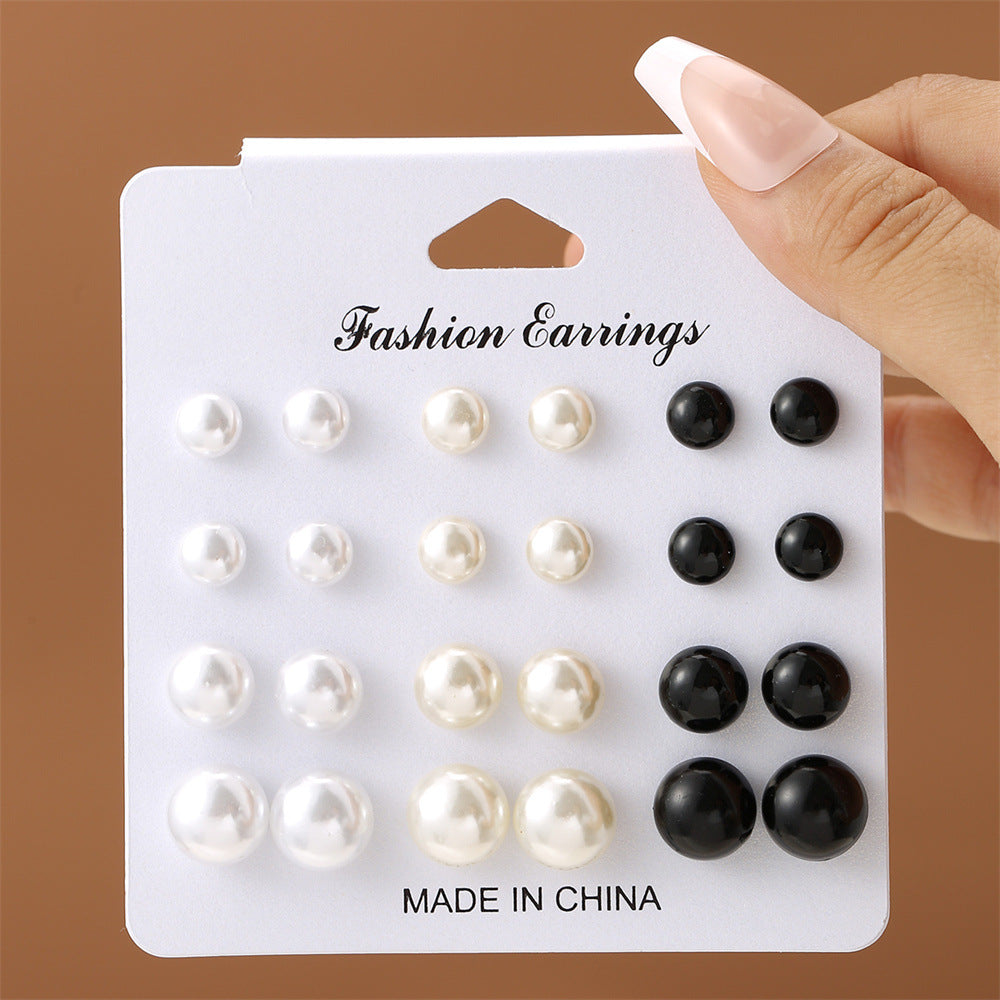 Fashion Geometry Pattern Female One Card Stud Earrings