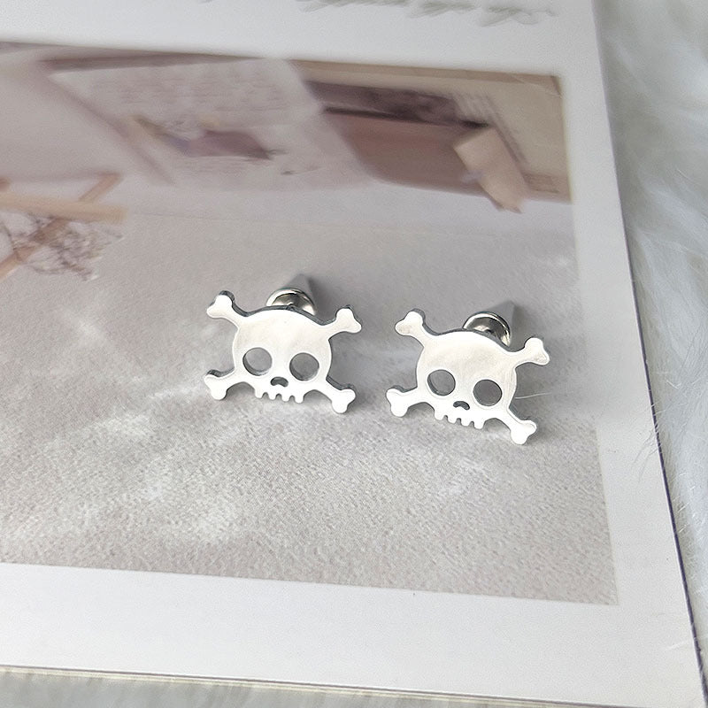 Titanium Steel Punk Hip Hop Trend Skull Rings