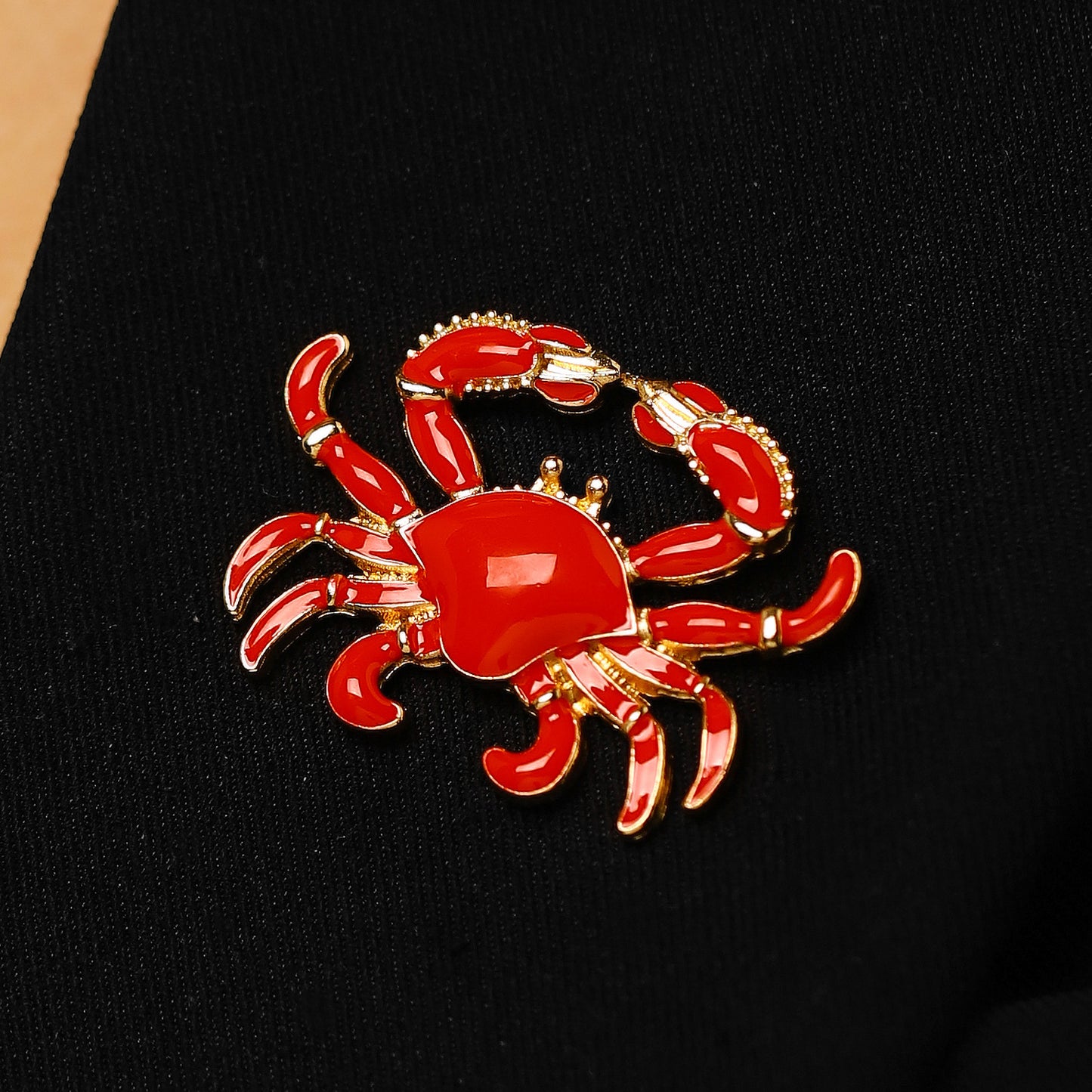 Women's Beach Ocean Vacation Style Alloy Dripping Oil Red Lobster Blue Earrings