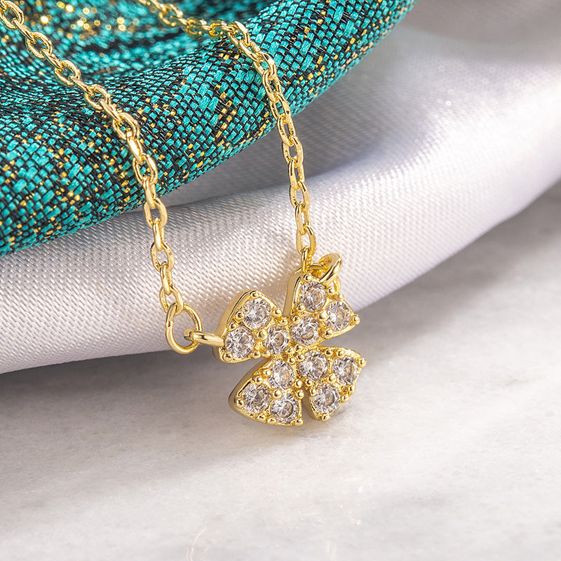 Women's Four-leaf Flower For Light Luxury Minority Design High Sense Graceful Necklaces