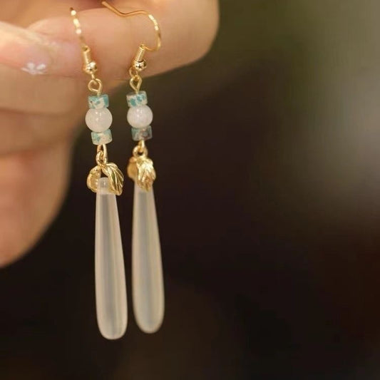 Tassel Long Antique Niche Design Ear Hook High Rings