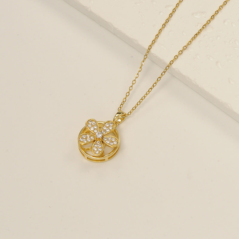 Korean Fairy Temperamental Simple Love Pearl Clavicle Necklace