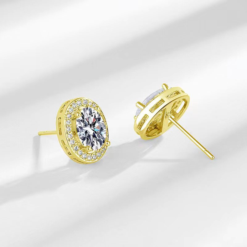 Women's Broadcast High-grade Personalized Sier-plated Color Zircon Affordable Luxury Style For Rings