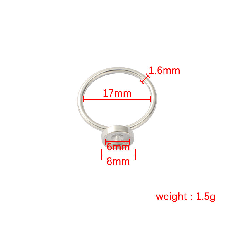 Inner Diameter Setting Stainless Steel Ornament Rings