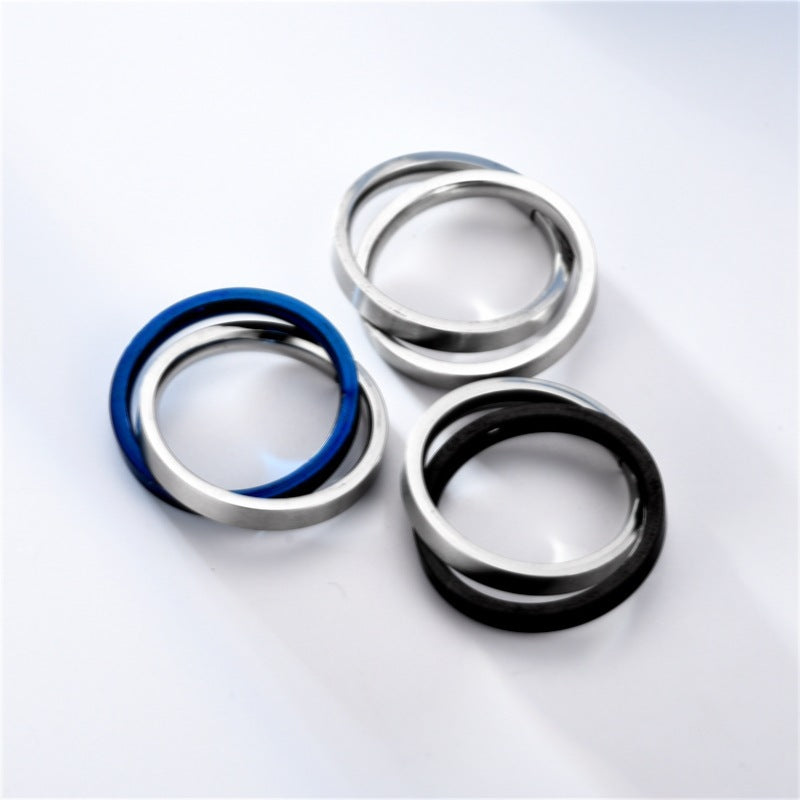 Spin Double Rotatable Niche Stainless Steel Rings