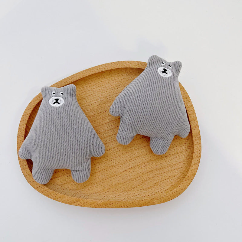 Cloth Plush Little Bear Doll Brooch Bag Brooches