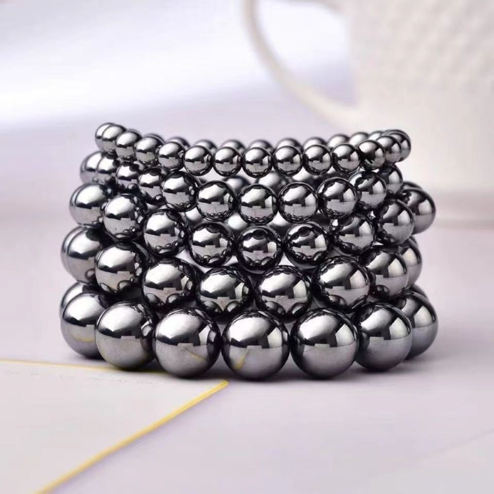 Slouchy Magnet Manual Hematite Energy Stone Necklaces