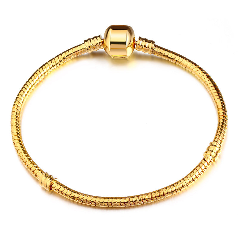 Bead Chain Snake Pure Copper Sier Bracelets