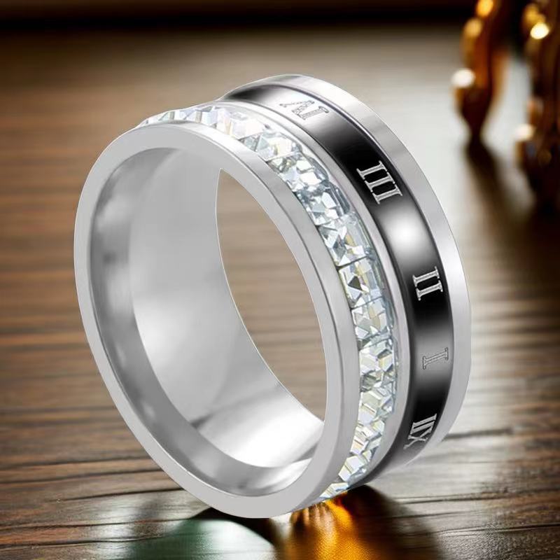 Stainless Steel Advanced Starry Roman Digital Rotating Bracelets