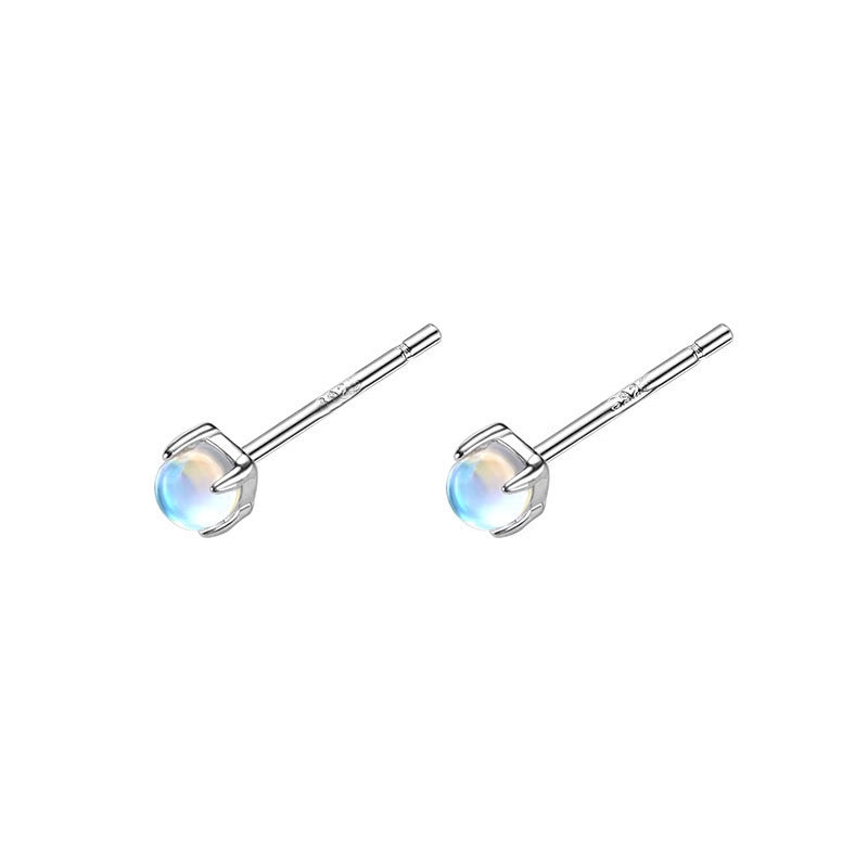 Women's Moonstone Simple Elegant High-grade Light Luxury Fashion Small Earrings