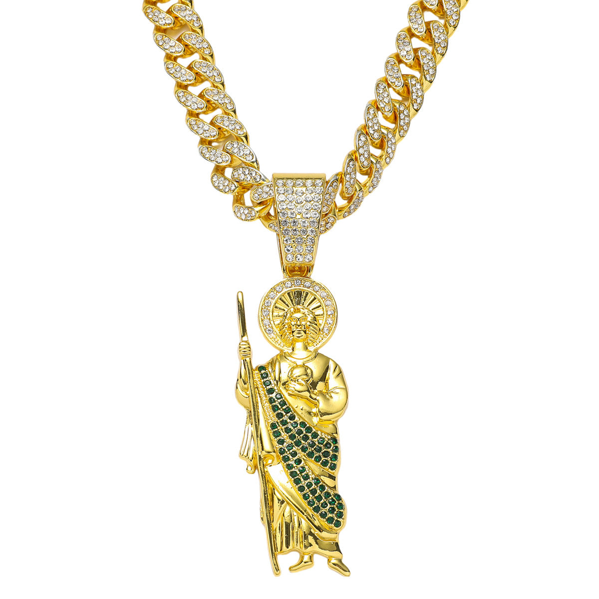 Personalized Hip Hop Style Religious Holy Jude Necklaces